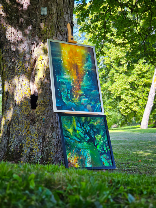 Wernisaż prac poplenerowych „Żółte w zielonym – rzecz o Lubelskim Bursztynie” [GALERIA ZDJĘĆ]