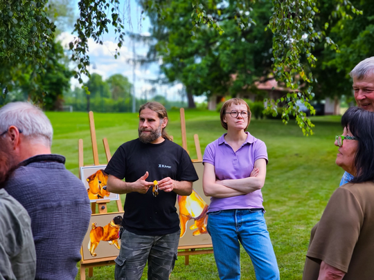 Wernisaż prac poplenerowych „Żółte w zielonym – rzecz o Lubelskim Bursztynie” [GALERIA ZDJĘĆ]