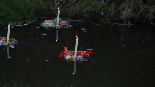 Noc Świętojańska w gminie Hańsk. Widowisko obrzędowe i puszczanie wianków [GALERIA ZDJĘĆ]