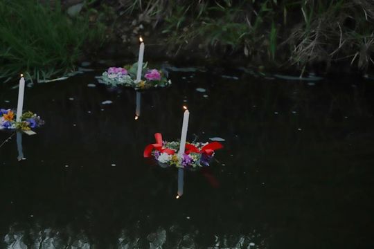 Noc Świętojańska w gminie Hańsk. Widowisko obrzędowe i puszczanie wianków [GALERIA ZDJĘĆ]