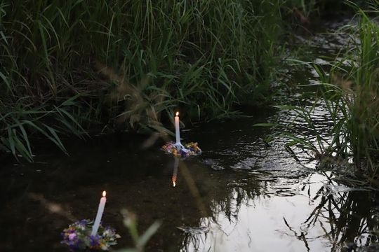 Noc Świętojańska w gminie Hańsk. Widowisko obrzędowe i puszczanie wianków [GALERIA ZDJĘĆ]