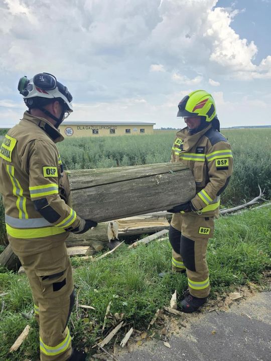 Krajobraz po burzy. Nawałnica przewracała drzewa, zrywała dachy [GALERIA ZDJĘĆ]