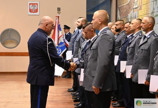 Święto Policji w Krasnymstawie. Podziękowania, mianowania i odznaczenia [GALERIA ZDJĘĆ] 