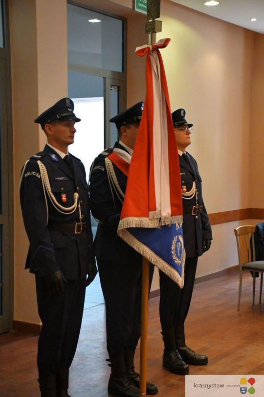 Święto Policji w Krasnymstawie. Podziękowania, mianowania i odznaczenia [GALERIA ZDJĘĆ] 