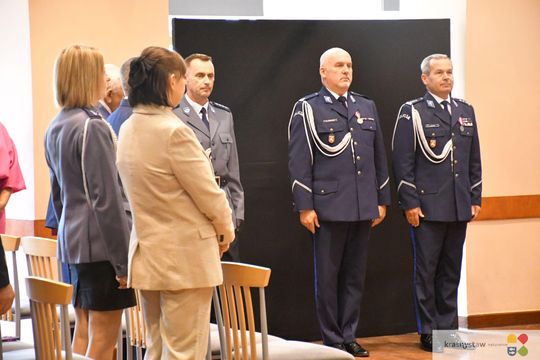 Święto Policji w Krasnymstawie. Podziękowania, mianowania i odznaczenia [GALERIA ZDJĘĆ] 