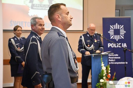 Święto Policji w Krasnymstawie. Podziękowania, mianowania i odznaczenia [GALERIA ZDJĘĆ] 