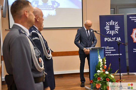 Święto Policji w Krasnymstawie. Podziękowania, mianowania i odznaczenia [GALERIA ZDJĘĆ] 