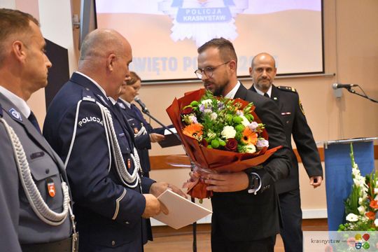 Święto Policji w Krasnymstawie. Podziękowania, mianowania i odznaczenia [GALERIA ZDJĘĆ] 