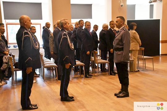 Święto Policji w Krasnymstawie. Podziękowania, mianowania i odznaczenia [GALERIA ZDJĘĆ] 