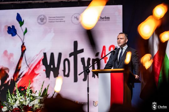 Obchody 82. rocznicy Krwawej Niedzieli na Wołyniu. W Chełmie gościł prezydent elekt Karol Nawrocki [ZDJĘCIA]