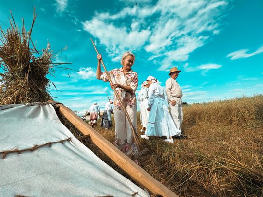 Gm. Leśniowice. Udane Żniwowanie na Maczułach. Tradycja, kultura, dobra zabawa [GALERIA ZDJĘĆ]