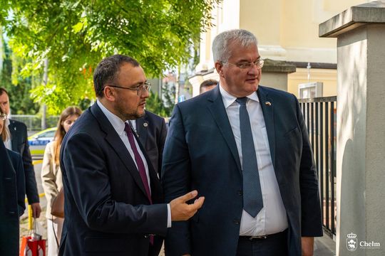 Minister spraw zagranicznych Ukrainy Andrij Sybiha z wizytą w Chełmie [GALERIA ZDJĘĆ]