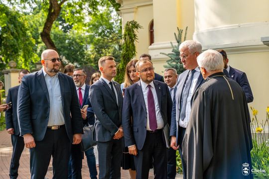 Minister spraw zagranicznych Ukrainy Andrij Sybiha z wizytą w Chełmie [GALERIA ZDJĘĆ]