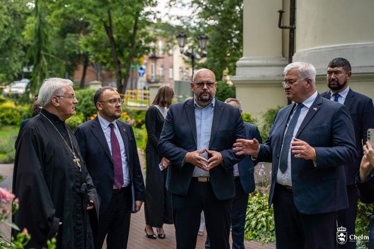 Minister spraw zagranicznych Ukrainy Andrij Sybiha z wizytą w Chełmie [GALERIA ZDJĘĆ]