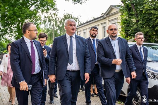 Minister spraw zagranicznych Ukrainy Andrij Sybiha z wizytą w Chełmie [GALERIA ZDJĘĆ]