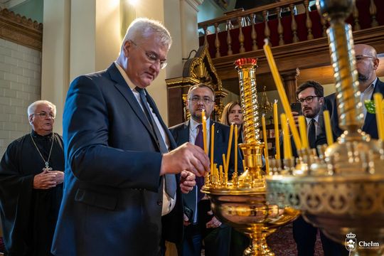 Minister spraw zagranicznych Ukrainy Andrij Sybiha z wizytą w Chełmie [GALERIA ZDJĘĆ]