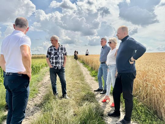 Gmina Lesniowice szacuje straty po gradobiciu. Wizja lokalna z udziałem przedstawicieli wojewody [ZDJĘCIA]