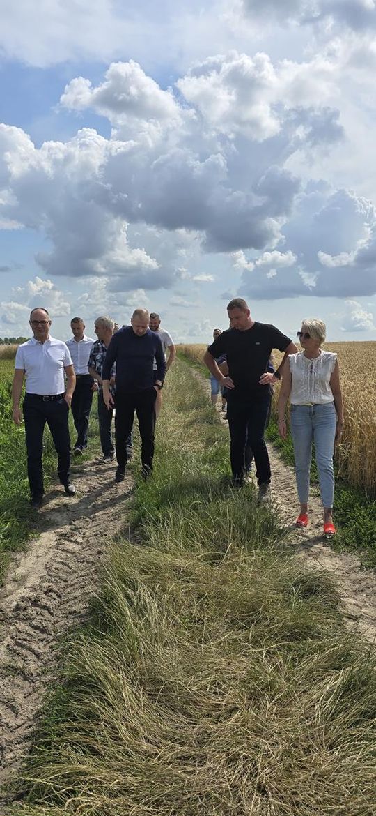 Gmina Lesniowice szacuje straty po gradobiciu. Wizja lokalna z udziałem przedstawicieli wojewody [ZDJĘCIA]