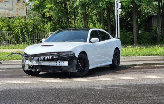 Chełm. Zderzenie trzech aut przy zjedzie z ronda Jana Pawła II [ZDJĘCIA]