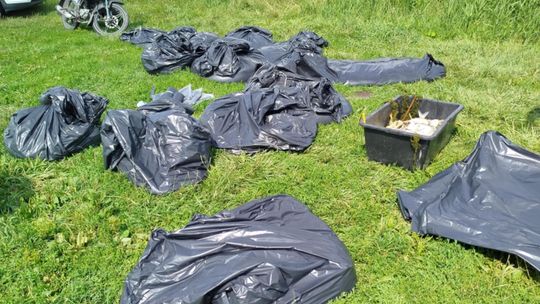 Interwencja radnego Marcina Łopackiego na rzece Uherce i na zbiorniku w Stańkowie [GALERIA ZDJĘĆ]