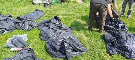 Interwencja radnego Marcina Łopackiego na rzece Uherce i na zbiorniku w Stańkowie [GALERIA ZDJĘĆ]