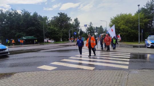 Lubelskie. Kolejarze protestują: "Nie pozwolimy na dalszą bierność rządu" [ZDJĘCIA]