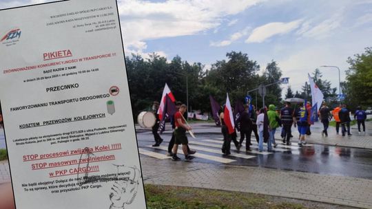 Lubelskie. Kolejarze protestują: "Nie pozwolimy na dalszą bierność rządu" [ZDJĘCIA]