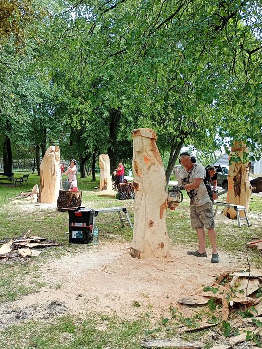 Gmina Dorohusk. Rozpoczął się VIII Plener rzeźbiarsko-malarski "Kultura i Sztuka Nad Bugiem" [GALERIA ZDJĘĆ]
