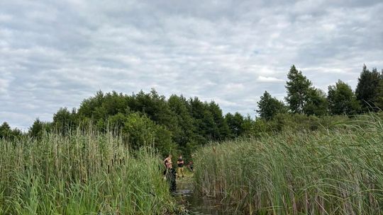 Tragiczny finał poszukiwań. Płetwonurkowie znaleźli w jeziorze Łukie ciało zaginionego mężczyzny [ZDJĘCIA]
