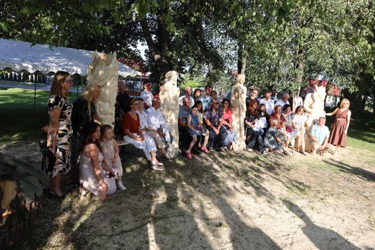 Gm. Dorohusk. Wyjątkowy wernisaż VIII Pleneru Rzeźbiarsko-Malarskiego [GALERIA ZDJĘĆ]