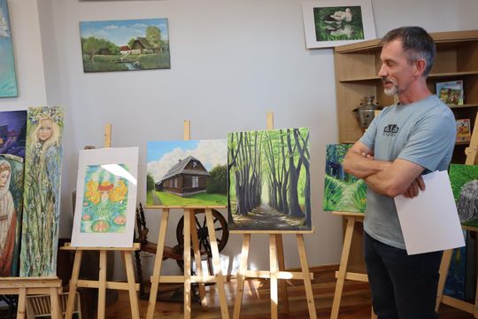 Gm. Dorohusk. Wyjątkowy wernisaż VIII Pleneru Rzeźbiarsko-Malarskiego [GALERIA ZDJĘĆ]