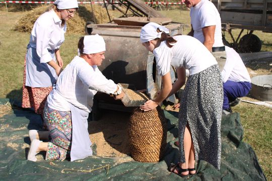 Gm. Siedliszcze. Żniwa Retro w Mogilnicy. Jak się dawniej pracowało [GALERIA ZDJĘĆ]