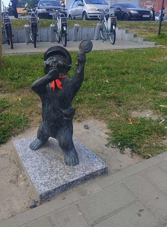 Chełmskie misie w czerwonych kokardkach przypominają o FAS [ZDJĘCIA]