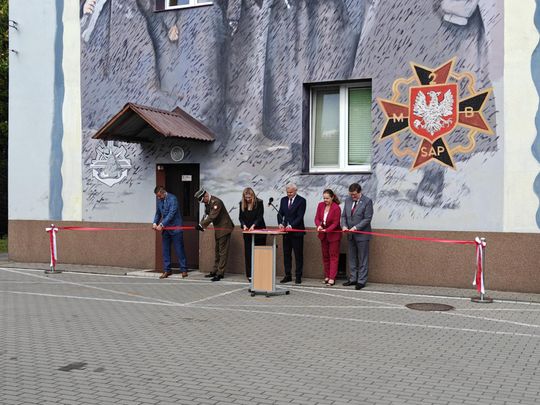 Odsłonięcie muralu poświęconego 2 Warszawskiej Brygadzie Saperów 