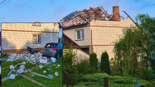 Gdzie spadły drony? W Czosnówce zlokalizowano pierwszy, w Wyrykach szczątki zniszczyły dach