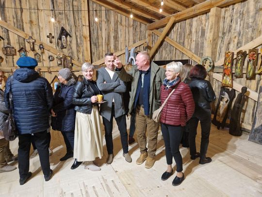 Nadbużańska historia dłutem opowiedziana. Wystawa Rafała Jankowskiego [ZDJĘCIA]