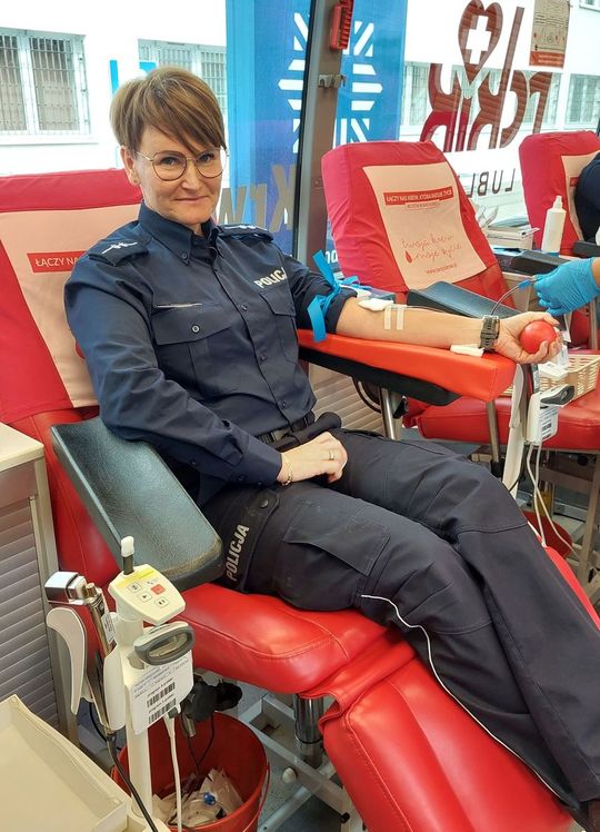 Chełm. Krew dla życia. Szlachetny gest z okazji 100-lecie Policji Kobiecej [GALERIA ZDJĘĆ]