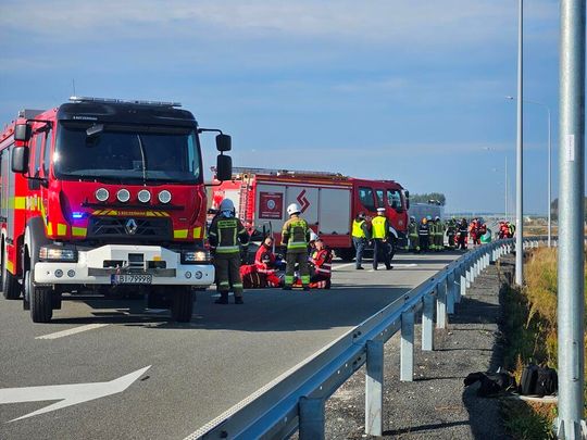 Ratowali poszkodowanych jadących autokarem. Zobaczcie symulację wypadku masowego [ZDJĘCIA]