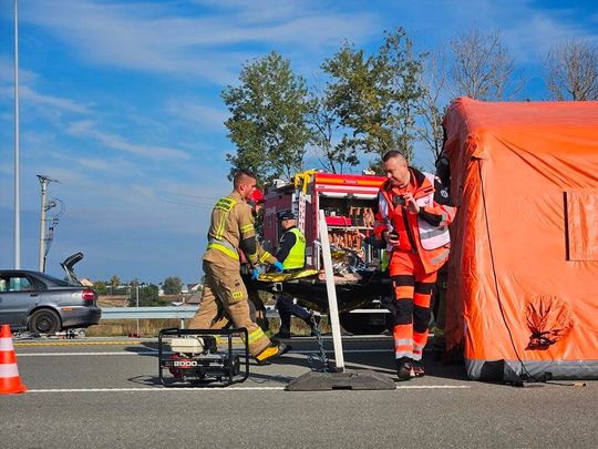 Ratowali poszkodowanych jadących autokarem. Zobaczcie symulację wypadku masowego [ZDJĘCIA]