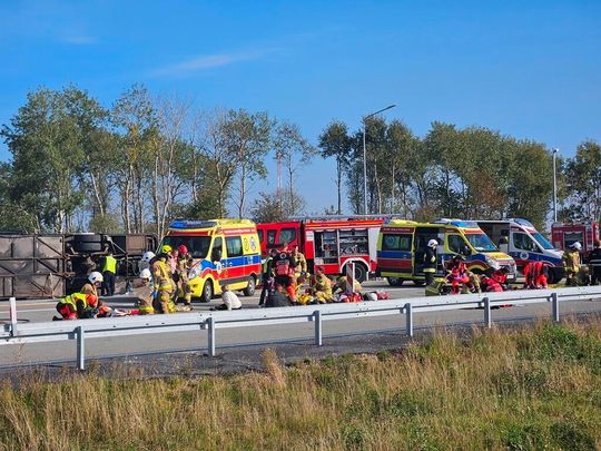 Ratowali poszkodowanych jadących autokarem. Zobaczcie symulację wypadku masowego [ZDJĘCIA]
