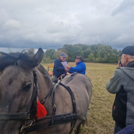Hubertus w Horodyszczu po raz trzeci. Była gonitwa za lisem i zawody z konikami na patykach [GALERIA ZDJĘĆ]