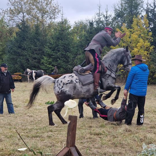 Hubertus w Horodyszczu po raz trzeci. Była gonitwa za lisem i zawody z konikami na patykach [GALERIA ZDJĘĆ]