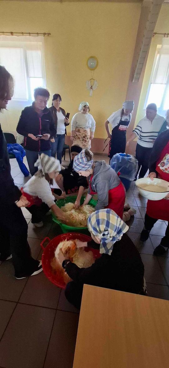 Gm. Izbica. Warsztaty kiszenia kapusty w Szkole Podstawowej w Tarzymiechach [GALERIA ZDJĘĆ] 