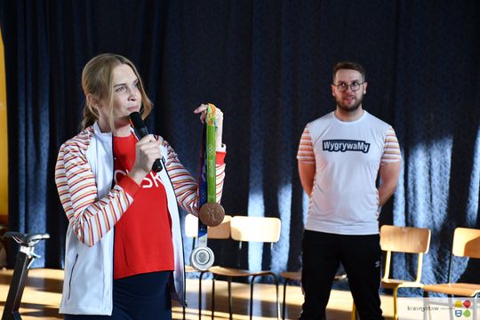 Mistrzyni olimpijska w wioślarstwie Agnieszka Kobus-Zawojska odwiedziła Krasnystaw! [ZDJĘCIA]