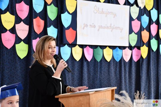 Krasnystaw. Pasowanie pierwszoklasistów w „Jedynce” [GALERIA ZDJĘĆ]