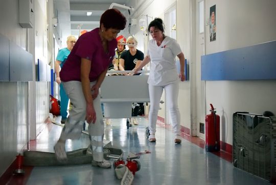 Pożar w Krasnostawskim Szpitalu! To na szczęście tylko ćwiczenia [GALERIA ZDJĘĆ] 