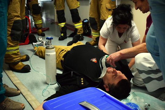 Pożar w Krasnostawskim Szpitalu! To na szczęście tylko ćwiczenia [GALERIA ZDJĘĆ] 