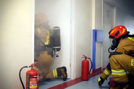 Pożar w Krasnostawskim Szpitalu! To na szczęście tylko ćwiczenia [GALERIA ZDJĘĆ] 