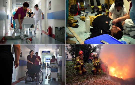 Pożar w Krasnostawskim Szpitalu! To na szczęście tylko ćwiczenia [GALERIA ZDJĘĆ]