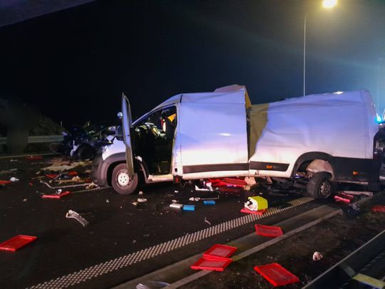 KU PRZESTRODZE. Zderzenie 18 pojazdów. 12 osób poszkodowanych [ZDJĘCIA]